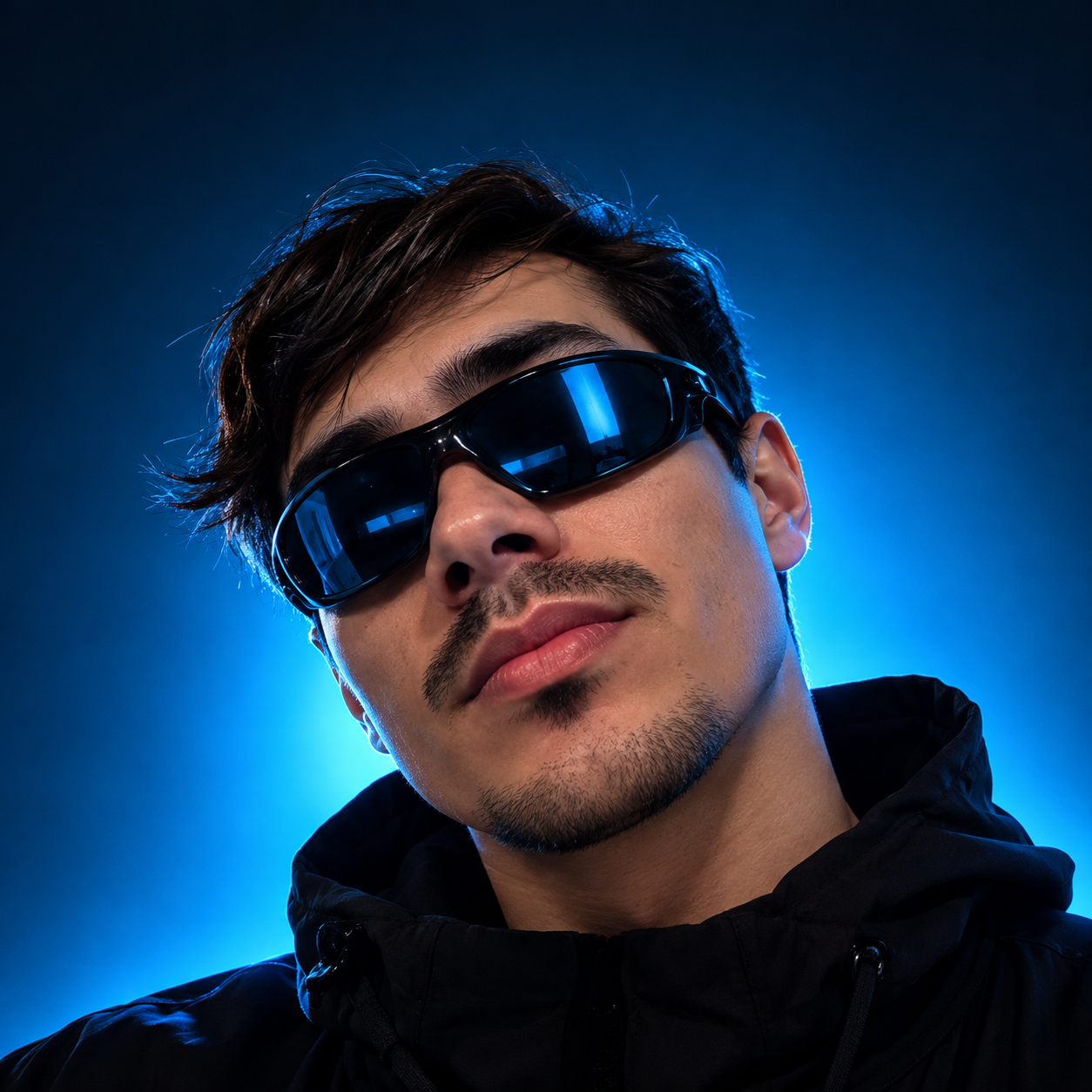 Fundador da DV com óculos futurista